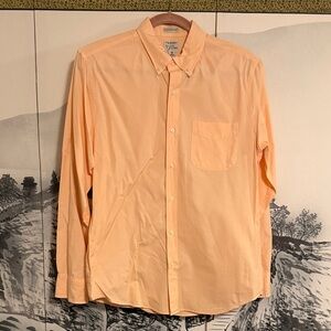 J. Crew Light Peach Slim Casual Button-Down Shirt - M